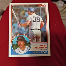 Topps 1983 Gary Allenson Boston Red Sox #472 MLB Baseball Trading Card