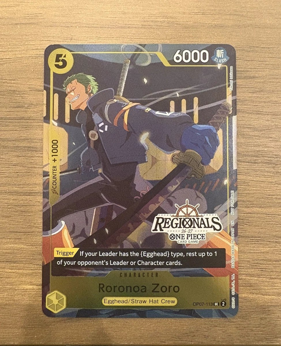 Roronoa Zoro OP07-113 One Piece Promotion Cards for sale | eBay