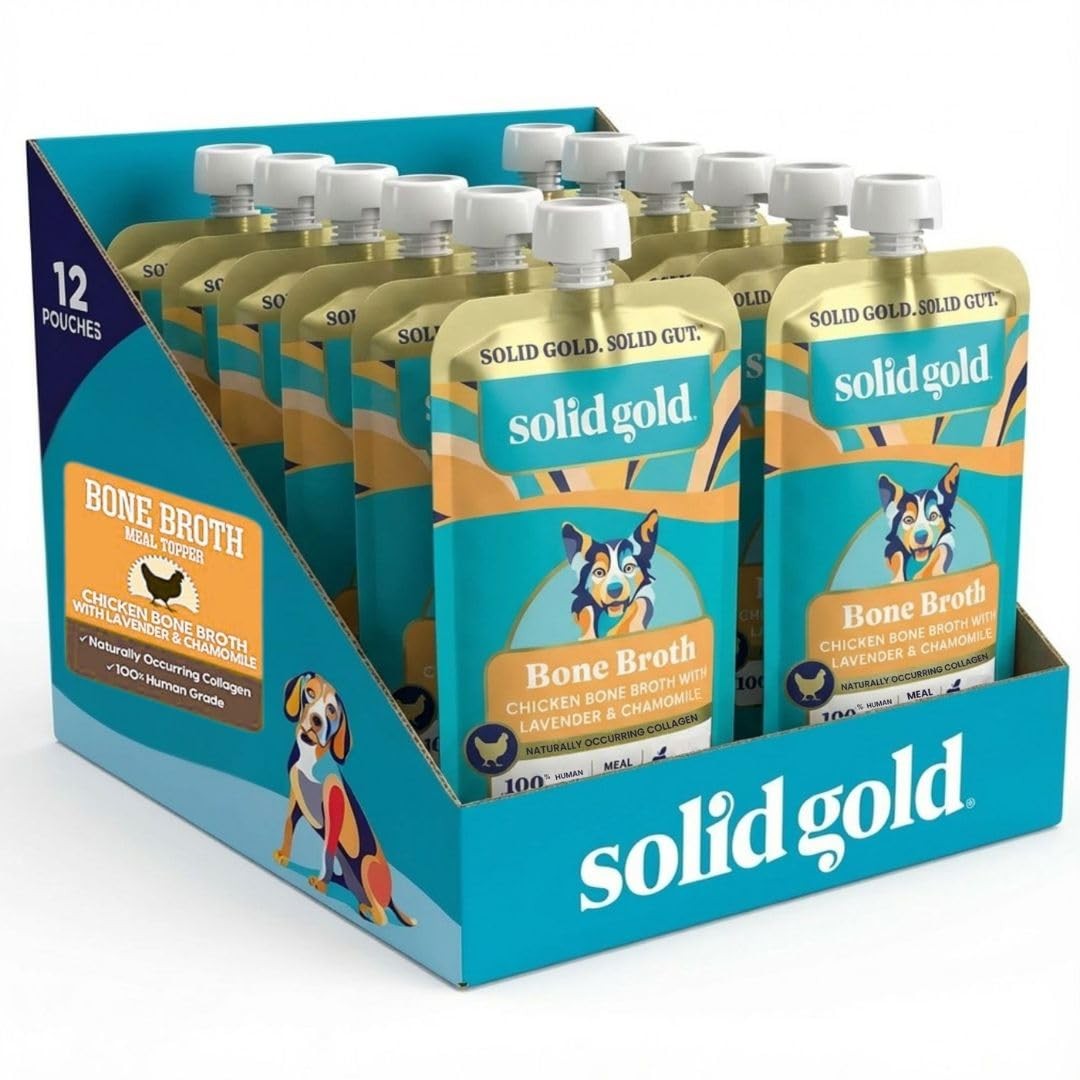 Solid Gold Chicken Bone Broth for Dogs - Limited 96 Fl Oz (Pack of 1) 