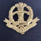 Circa WW2 British Army slider Cap Badge - Middlesex Regiment -brass