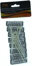 16 BRUSH ROLLERS PINS Small Mini Hair Curlers Bristles 2" x 1/2" Kids Pageants