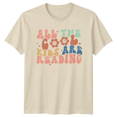 All Cool Kids Are Reading Retro T-Shirt Book Lover Tee