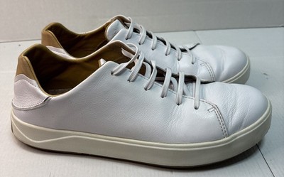 OluKai Lae'ahi Li Ili Sneakers Men's Size 10M White Leather Casual Shoes
