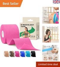 Multipurpose 5m Kinesiology Tape Roll in Pink - Customizable Athletic Support 2.00 per metre