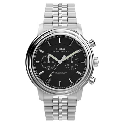 Timex TW2Y23400 Waterbury Metropolitan Chronograph 41mm Edelstahlarmband Herrenu