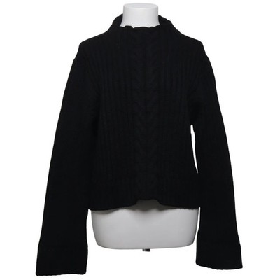 Mulberry, Strickpullover, Größe: M, Schwarz, Merinowolle, Rippenstrick #EDG