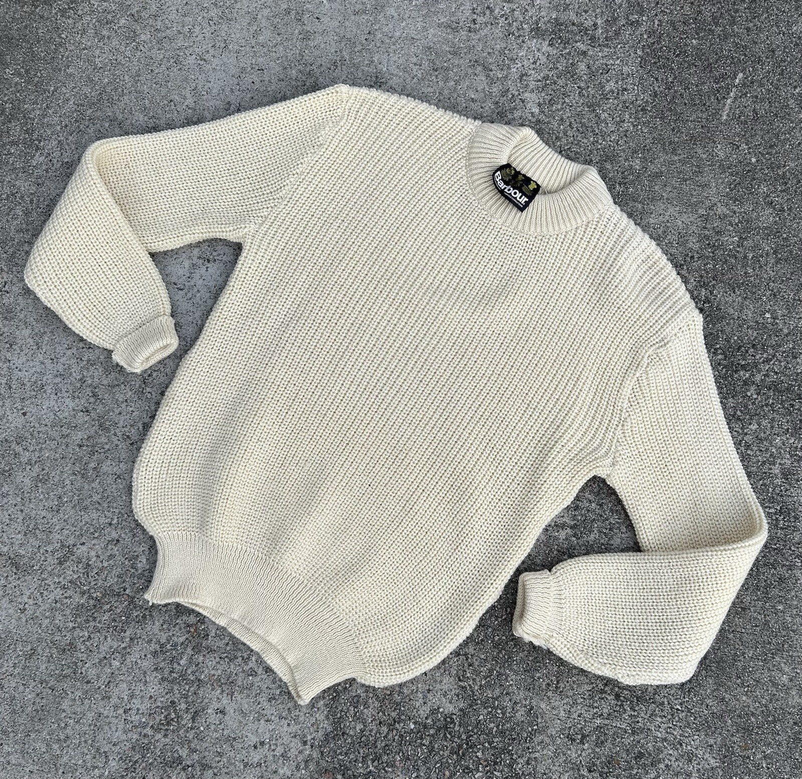 Mens Barbour Knit Mock Neck Sweater Size 42 Made In England