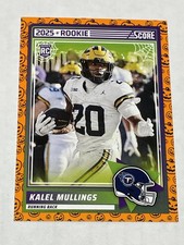 2025 Score-A-Treat Football Pumpkin #62 - Kalel Mullings RC - Tennessee Titans