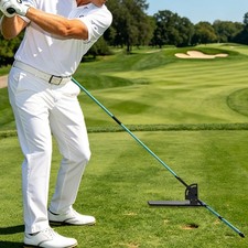 Golf Putting Practice Aid, Golf Alignment Sticks Holder, Golf Swing Trainer Iron