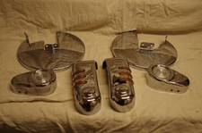 Chrome Brake Rotor Caliper Cover Set Harley Touring Flh Road King Ultra Classic