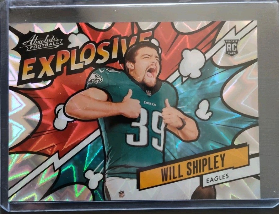 2024 Panini Absolute - Explosive Will Shipley #EX-WSY (RC) Philadelphia Eagles