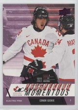2024 Upper Deck Team Canada Juniors Electric Pink 21/99 Conor Geekie #PM-5 1ic