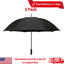 2 Pack 5 ft. Golf Umbrella in All Black