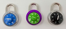 Master Lock Lot of 3 Combination Dial Padlock...