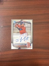 2025 Bowman Jhostynxon Garcia Chrome Auto 1st Prospect #CPA-JGA Red Sox