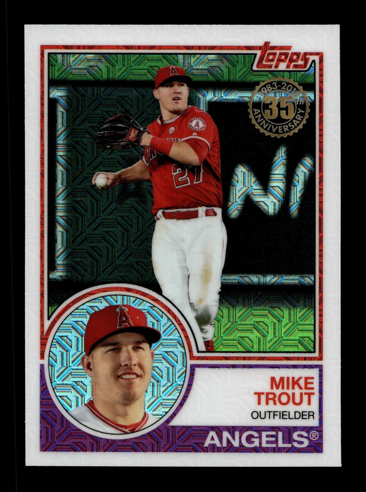 2018 Topps Chrome 1983 Topps Silver Pack #2 Mike Trout ANGELS
