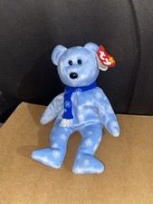 Ty Beanie Babies 1999 Holiday Teddy Bear Plush Toy - Blue