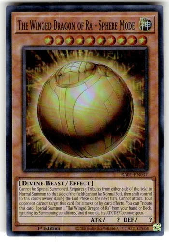 Yugioh! The Winged Dragon of Ra - Sphere Mode - RA01-EN007 - Super Rare - 1st NM