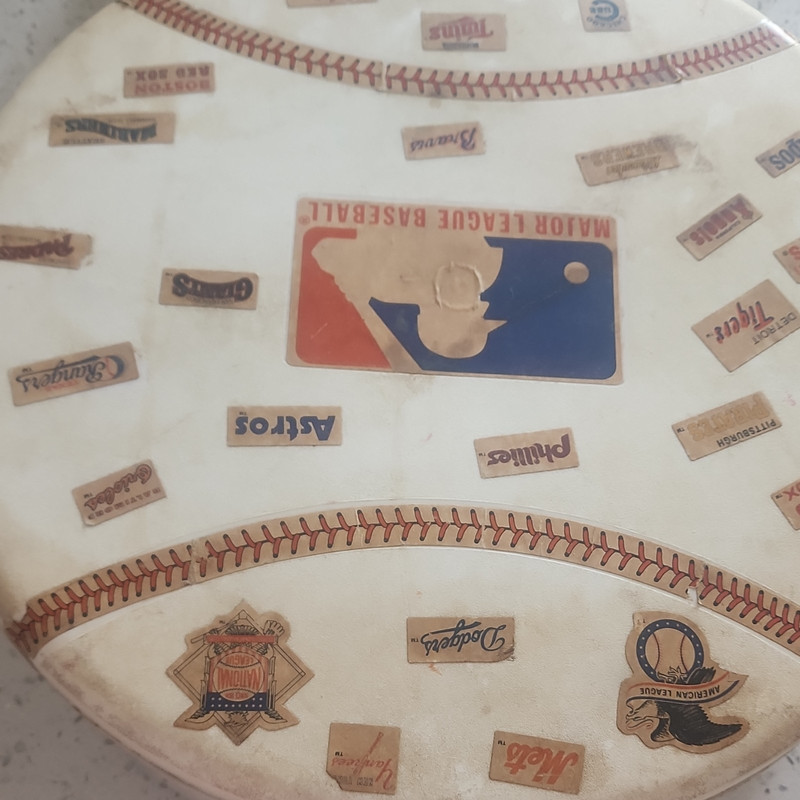 Major League Baseball Card Storage Box Plastic White w/ Dividers MLB Teams