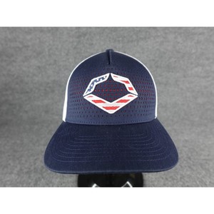 EVOShield Baseball Cap Navy White Mesh Flag Logo Flex Fit L X