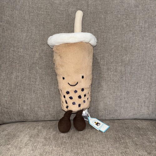 Jellycat Amuseable Bubble Tea Boba Soft Plush Toy Authentic New with Tags RARE