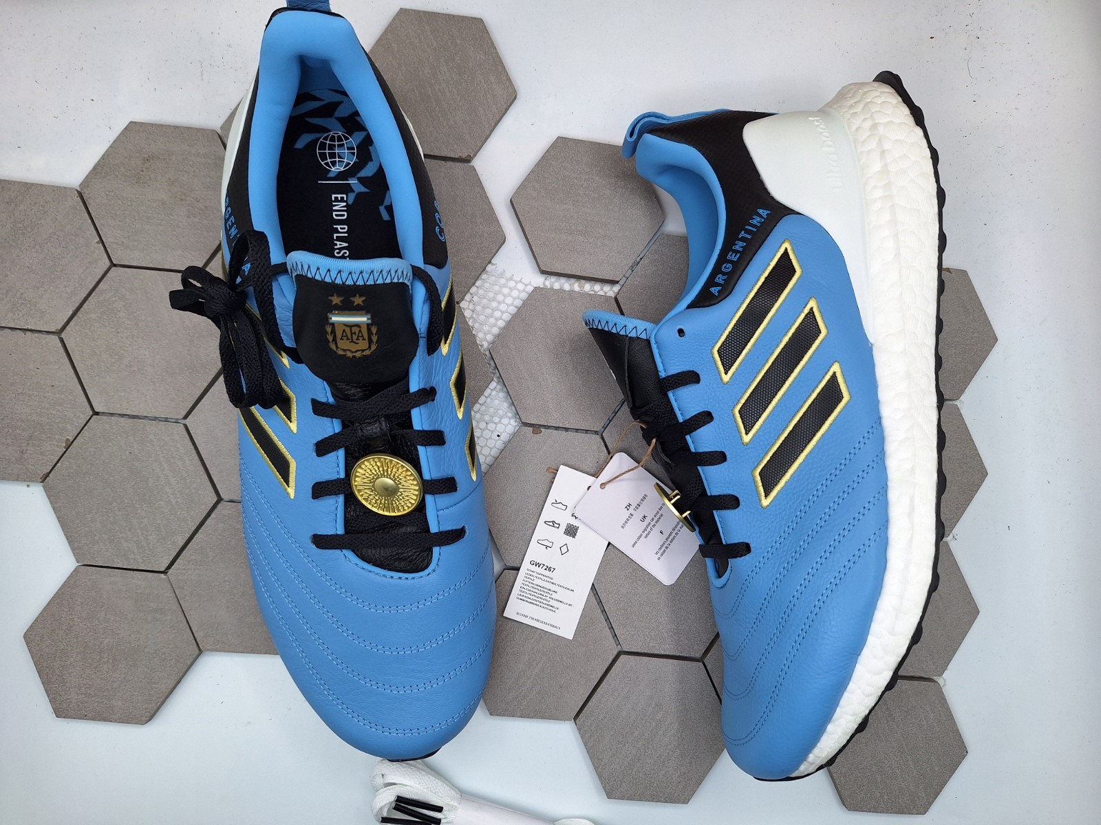 Men Sz 12 UltraBoost x Copa World Cup Argentina Fbc Shoe Light Blue Soccer Fifa thumbnail 10