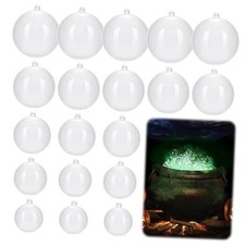 Pcs Clear Plastic Ornaments for Crafts, 5 Different Size Clear Balls for 50