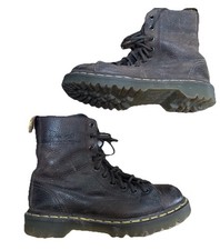 Vtg Dr Martens Boots Airwair Women  s UK 4 US 6 Brown Leather Made In England