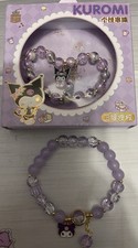 Sanrio Kuromi Glass Beads Crystal Elastic Bracelet Box Small Wrists Children Kid