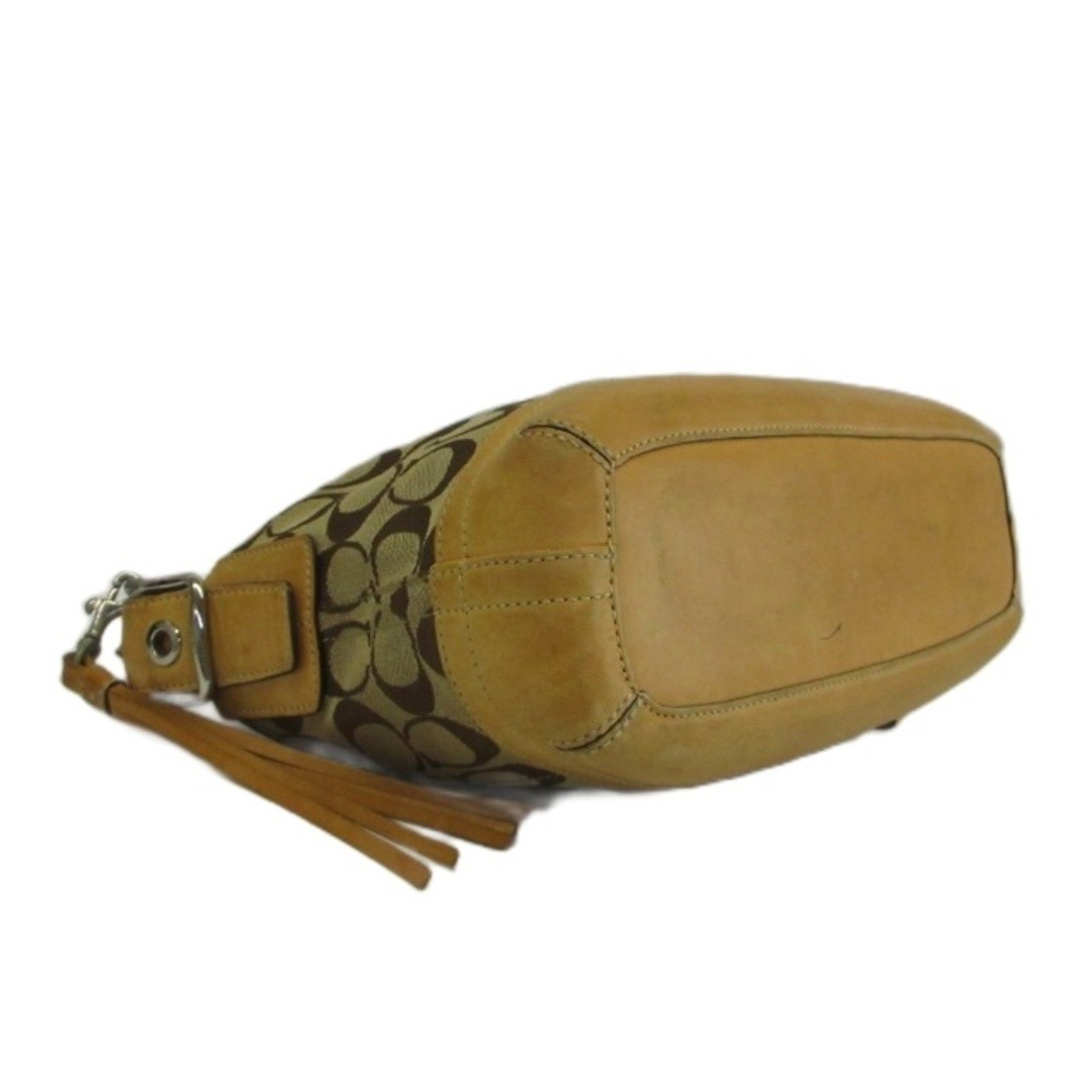 Coach Handbag One Shoulder Canvas Leather Signature T… - Gem