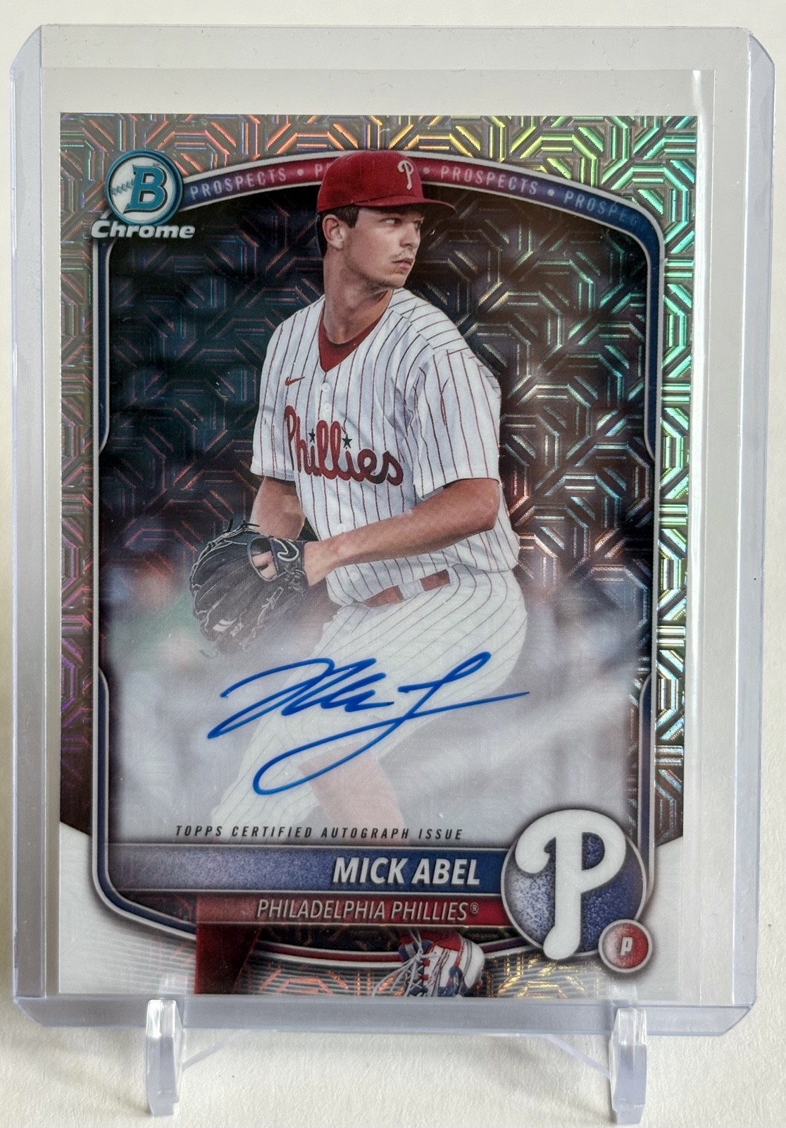 2025 Bowman - Chrome Prospect Mega Box Autographs Mick Abel #BMA-MA (AU, RC)