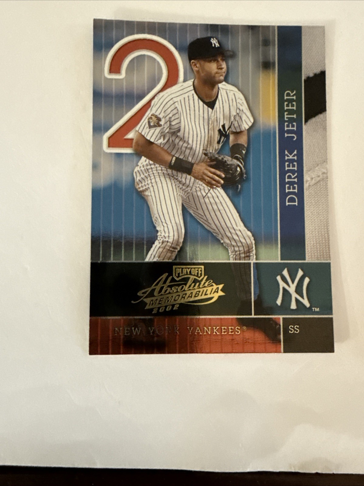 Derek Jeter 2002 Playoff Absolute Memorabilia #90 Yankees HOF New York Yankees
