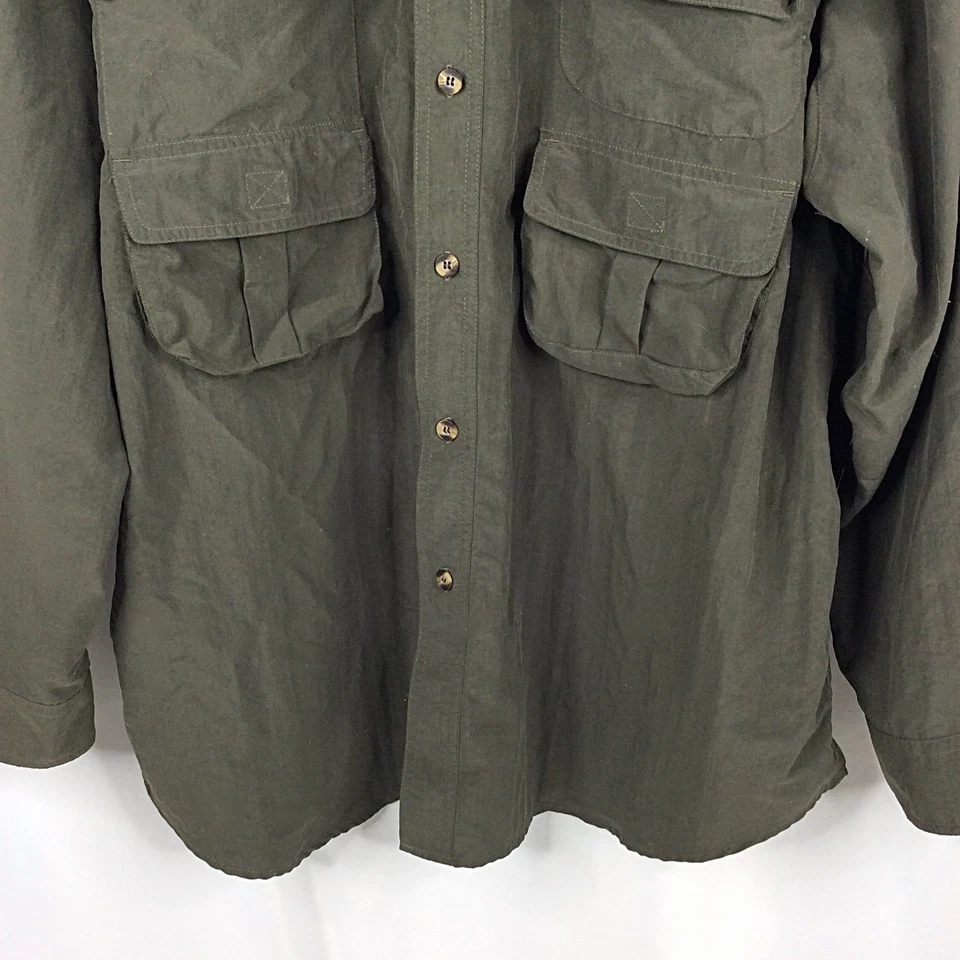 Camisa Ducks Unlimited SafTbak Para Hombres Talla XL Bolsillo de Carga Aves Pájaro Caza Verde Foto 4 de 4