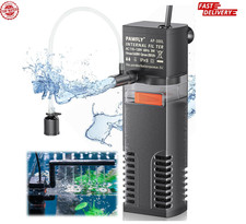Internal Aquarium Filter Submersible Power Filter with Water Pump for Fish Tanks