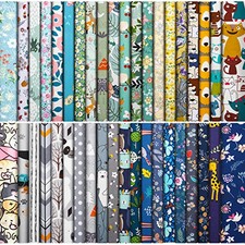 40 Pcs 10 x 10 Inches Cotton Fabric Bundle Squares Precut Fabric Multi Color