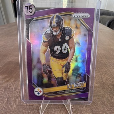 Panini 2025 Prizm T.J. Watt #263 Purple Prizm Serial /125 Pittsburgh Steelers