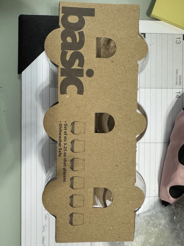 9 paquetes de Home Essentials juego básico de seis vasos de chupito de 3,25 oz - 54 vasos Foto 3 de 3