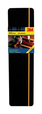3M Safety-Walk Black Reflective Adhesive Tread 6 in. W X 2 ft. L