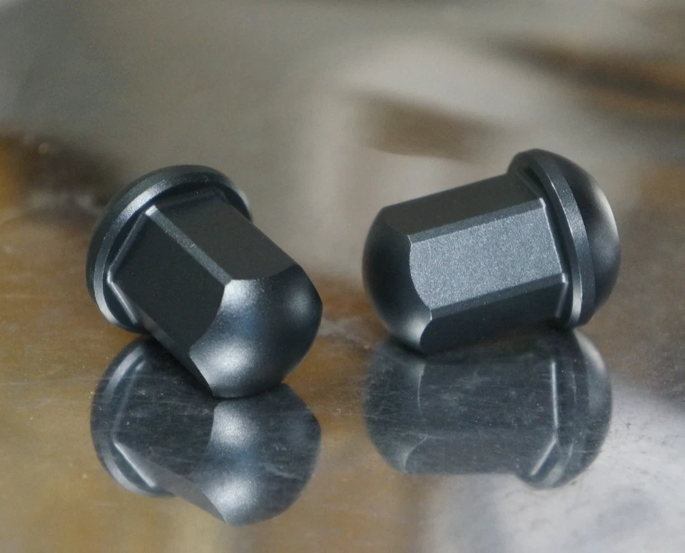 Juego de 20 tuercas de aluminio 14x1,5 R14 Porsche 911 930 928 944 964 993 gris Foto 4 de 4