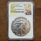 2025 (P) 1 Oz .999 Silver $1 American Silver Eagle with Privy NGC MS69 8th Era