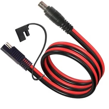 SAE Solar Connector to DC 8Mm Adapter 14AWG DC 8Mm Male to SAE Cable Compatible