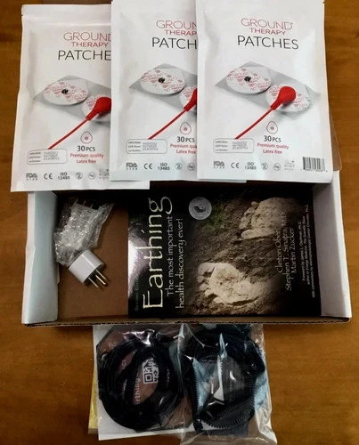 Earthing Patch Kit 90 Grounding Patches Sealed New Neuropathy HPA Support - product listing photo
