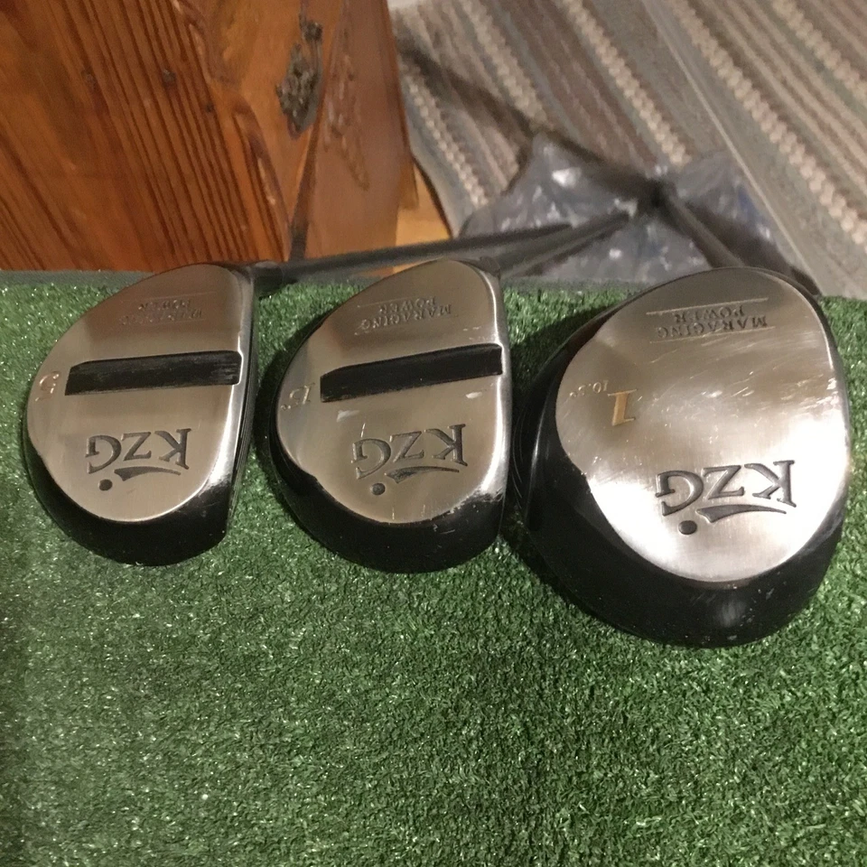 KZG Left Handed Managing Power Woods Set (D, 3W, 5W) Wizard Osborne Graphite LH - Image 2 of 4