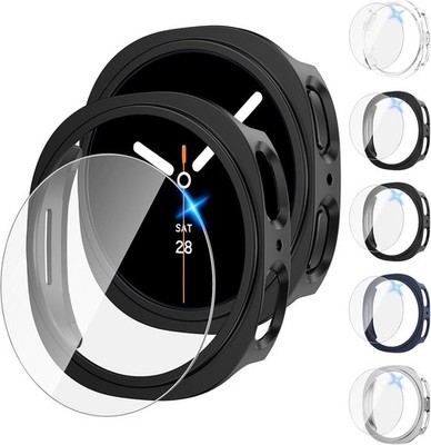 Tensea [5+5Pack for Galaxy Watch 8-44mm, Clear/Black/Black/Silver/Blue 