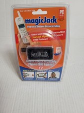 magicJack VoIP Home Phone Adapter USB Black 1 Line Caller ID Voicemail A921