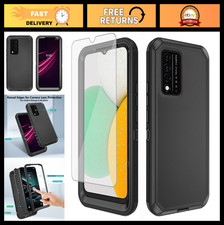 Hybrid Shockproof Phone Case with Screen Protector for T-Mobile Revvl V 5G - Bl