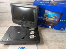 onn. 10 in Portable DVD Player Kit Swivel Screen DVD USB Black