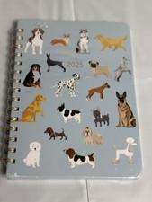 2025 Weekly  Monthly Planner with Tabs, 6.5" x 8.5", Hardcover, Cute Dogs