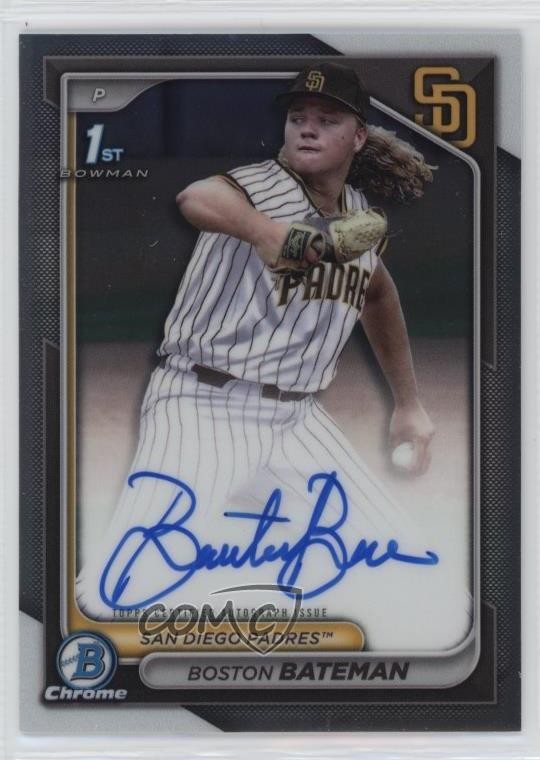 2024 Bowman Draft Chrome Prospect Auto Boston Bateman #CPA-BBA Auto 0lr2