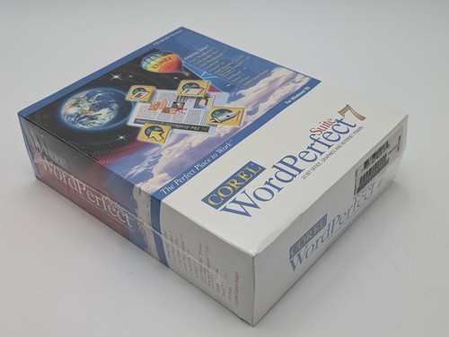 Corel WordPerfect Suite 7 CD-ROM Windows 95 NEW Sealed Vintage Office Software